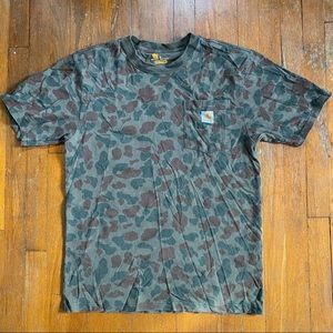 Carhartt Pocket Tee Shirt Camo Men’s Small